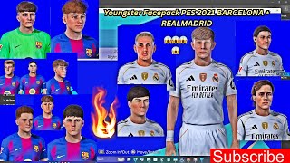 Youngster Facepack PES 2021 BARCELONA REALMADRID Youngster Facepack PES 2021 BARCELONA REALMADRID