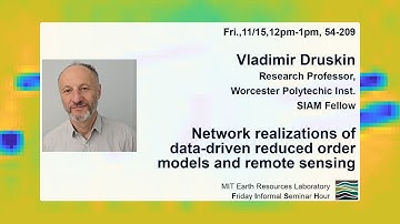Vladimir Druskin (WPI/SIAM): Network realizations of data-driven reduced order models and remote sen