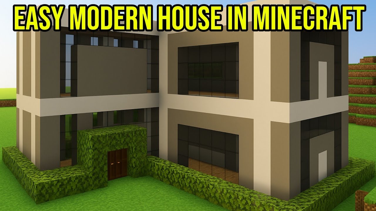 Minecraft Building Ideas Creative Mode | Easy and Modern House Tutorial