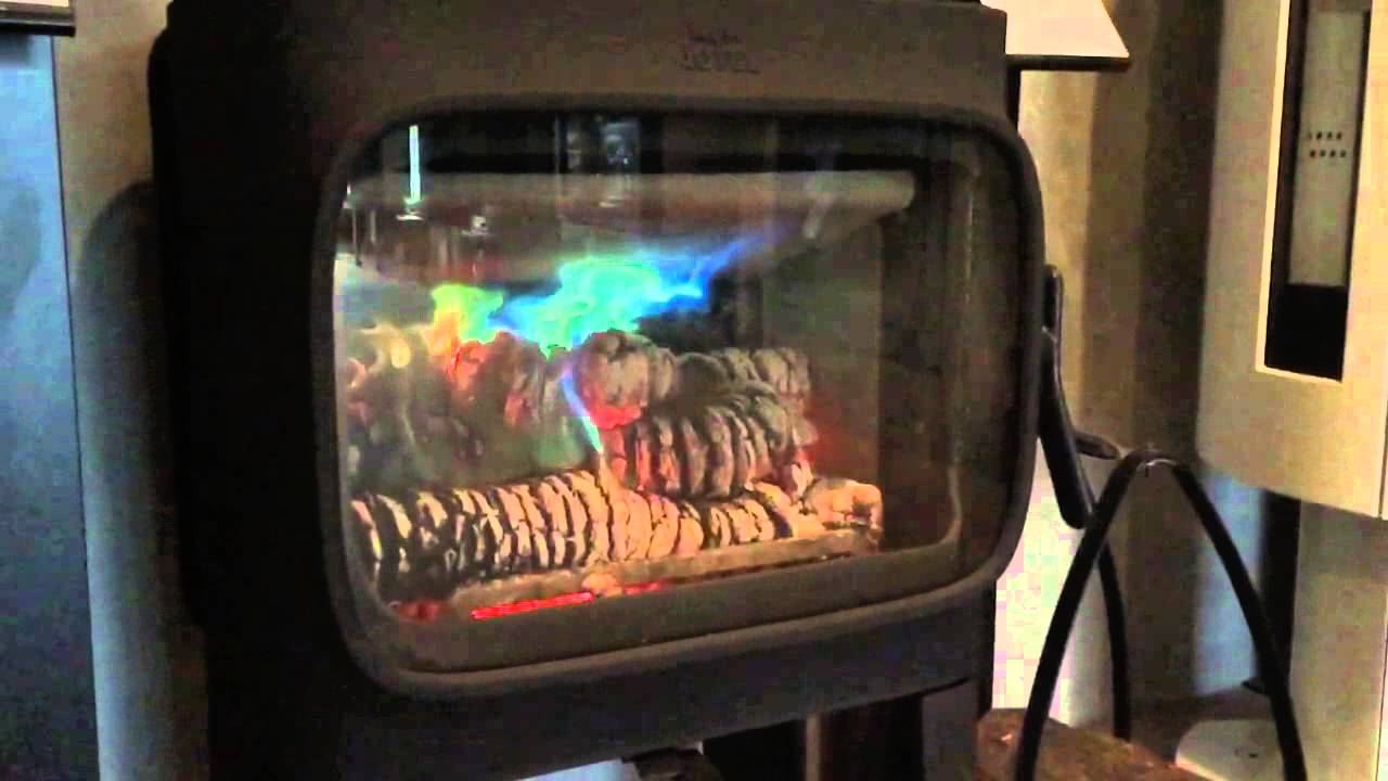 JOTUL F 305 blue fire - YouTube