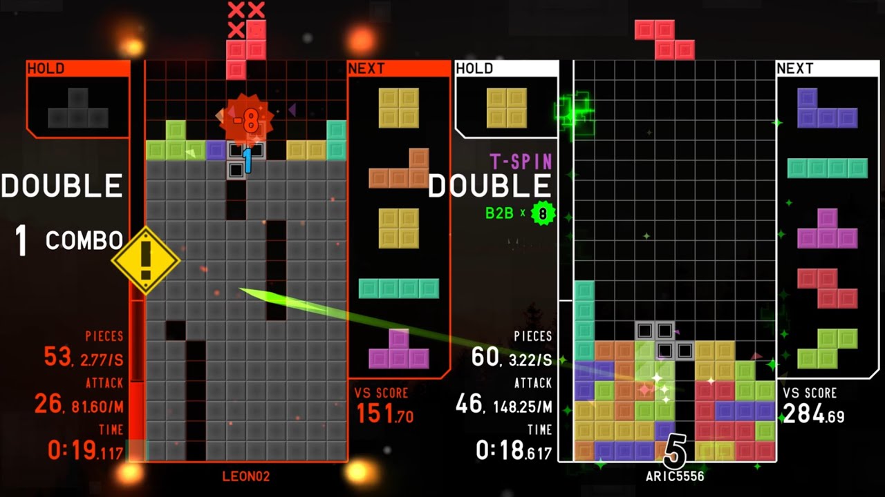 Fighting a Top 100 Player in Season 2 - TETR.IO Tetra League S2