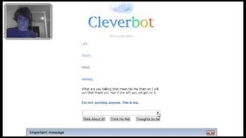 Cleverbot w/ mic voice recognision