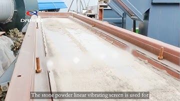 Stone powder linear vibrating screen
