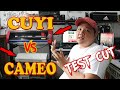 Cameo Cutter Plotter vs Cuyi Cutter Plotter ( Test Cut Comparison )