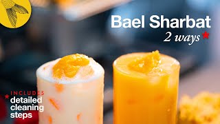 Beler shorbot—bael sharbat or bael panna recipe