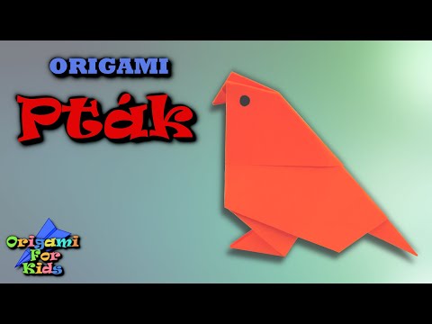 Origami Pták – jak vyrobit origami ptáčka z papíru – papoušek