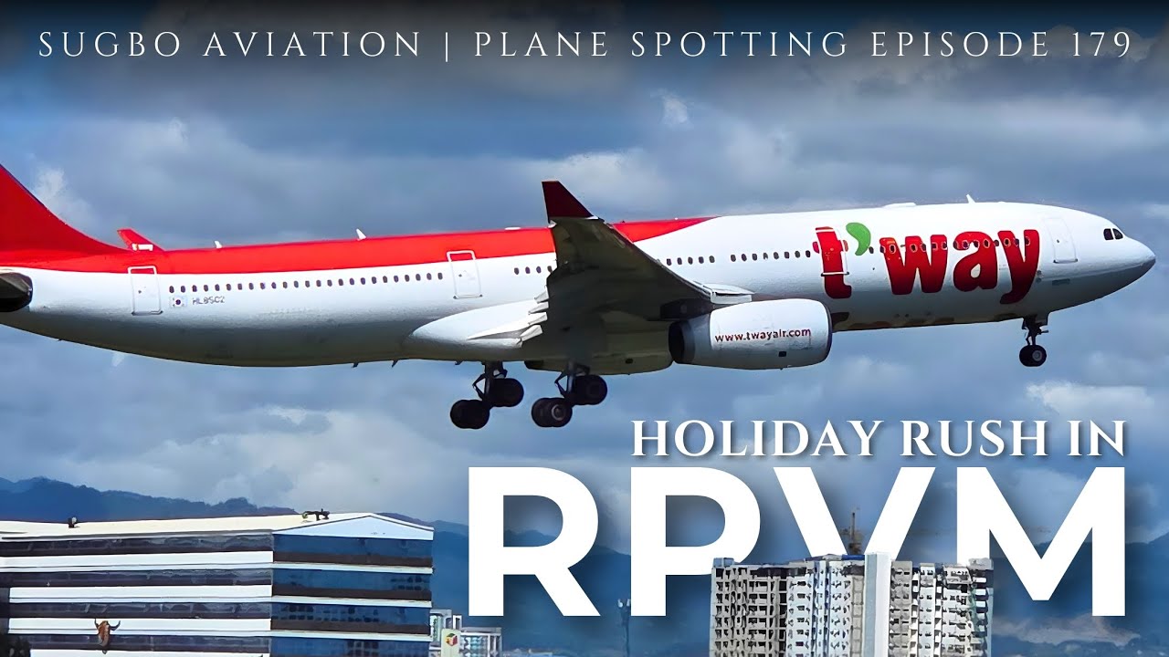 20 MINS of CHRISTMAS RUSH Plane Action | Mactan-Cebu Airport ✈️🇵🇭