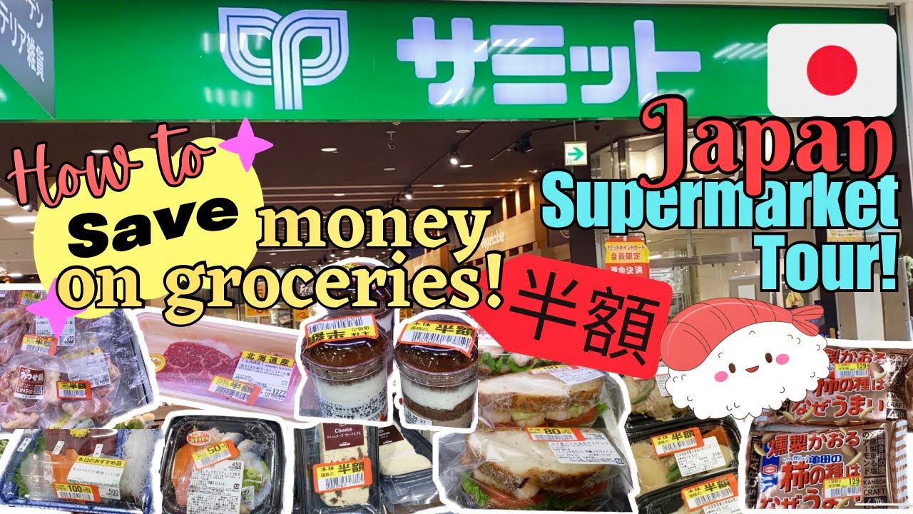 JAPAN VLOG 014  Save Money on Groceries  Living in Japan  Japanese Supermarket Tour