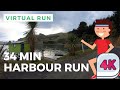 Virtual Running Videos | 34 Minute Harbour Virtual Run 4K | Virtual Exercise Videos