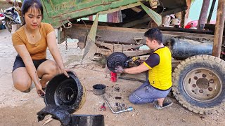 The Driver and the Girl Repair of the Ben car brake.