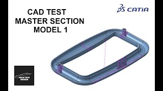 CAD TEST CATIA V5 || MASTER SECTION MODEL 1 || DRAFT ANALYSIS || PARTING LINE