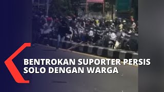 Viral! Bentrokan Antara Suporter Persis Solo dengan Warga di Yoygakarta