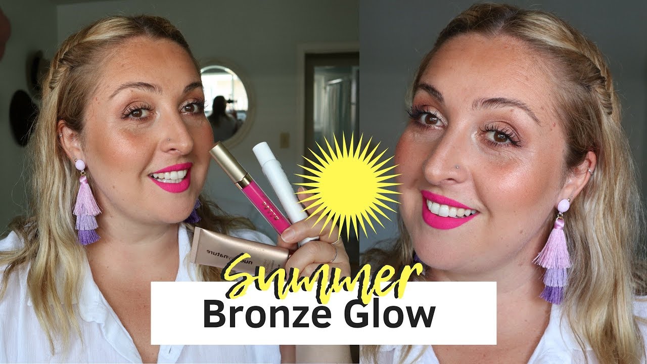 Summer bronze glow A tan makeup tutorial using SPF as a primer YouTube