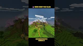 Hidden Cherry Peak Village Seed For Minecraft Bedrock 26 🏔️ #minecraft