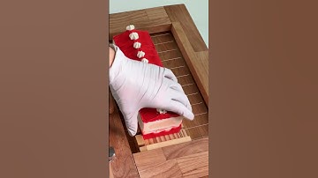 All I want for christmas is Santa soap🎅 #soap #shorts #soapcutting #soapmaking #santaclaus