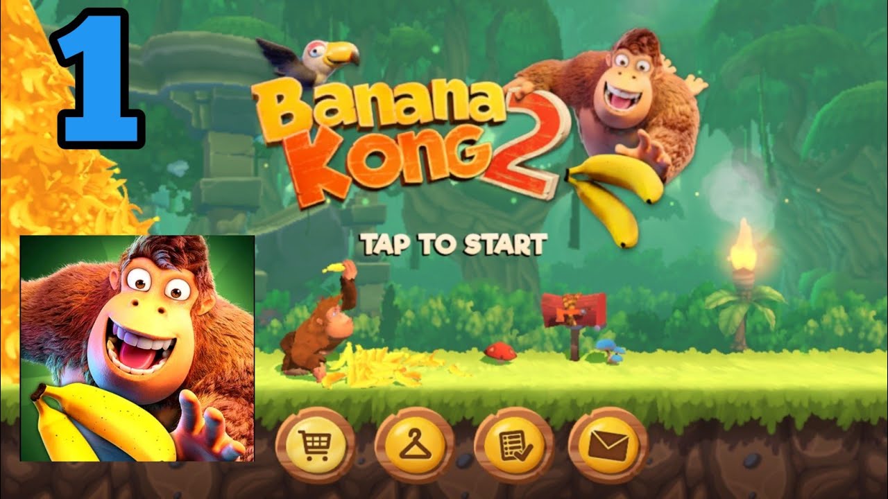 banana kong 2 gameplay Gameplay walktrough part 1Tutorial YouTube