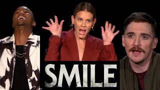 SMILE: Backstage with HORROR stars Sosie Bacon, Jessie T. Usher \& Kyle Gallner