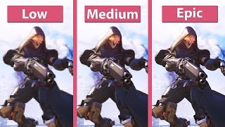 Overwatch (Beta) – PC Low vs. Medium vs. Epic Graphics Comparison [FullHD][60fps]