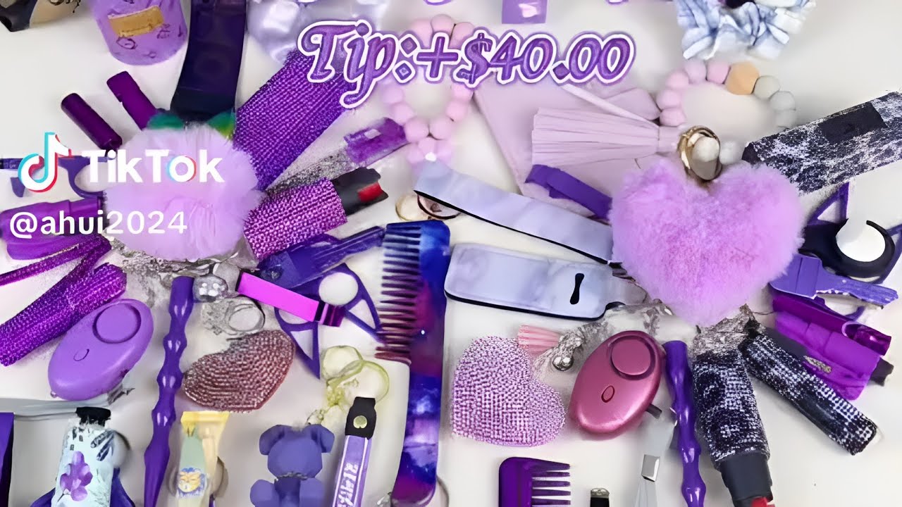 ✨ASMR✨ SELF DEFENSE KEYCHAIN PACKING VIDEO #103 🍧🍬