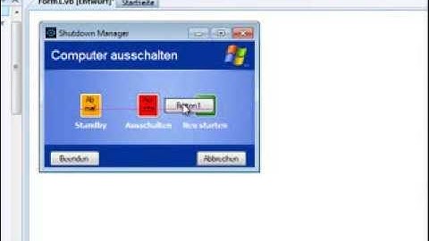 Visual Basic 2008 Shutdown Manager