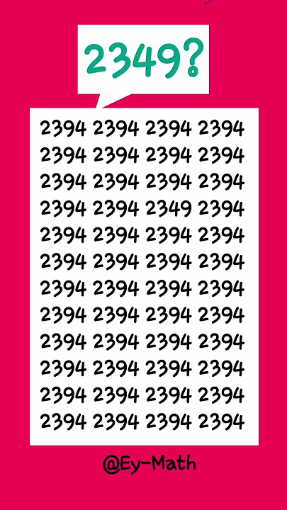 👀👀🧠👉👉👉 2349 in 10 seconds? #fyp #fypviral #fypyoutube #iqtest #shorts