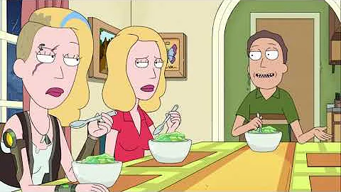 Rick and Morty Jerry Turns into a Bug