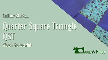 Quilting Blocks QST Quarter Square Triangle Block