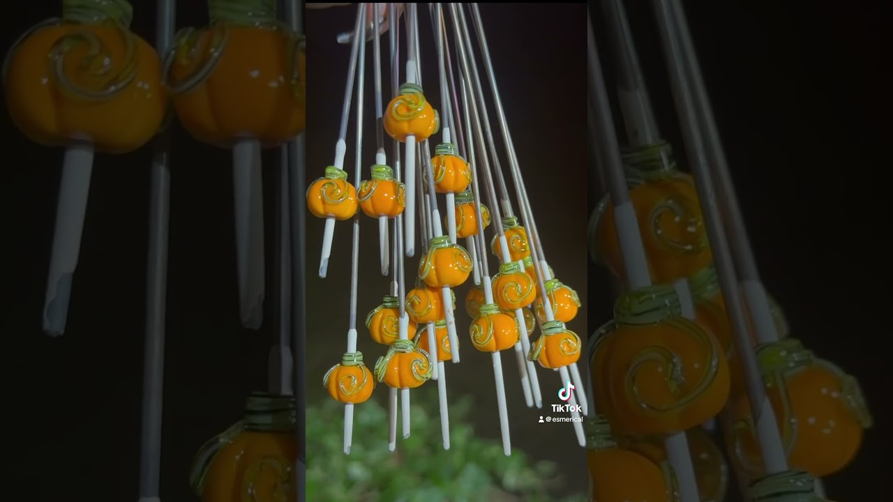 Glass pumpkins formed in the flame 🔥 | 