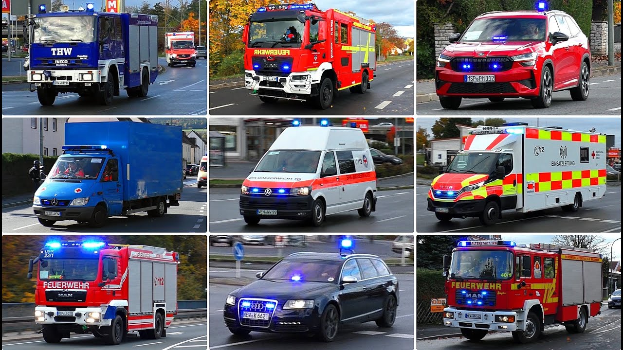 [Großübung in der Oberpfalz 🚒] ● EINSATZFAHRTEN div. Einsatzkräfte auf Anfahrt zu KatS-Übung 🚒🔥