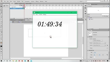 Tutorial membuat jam digital pada Adobe flash cs6