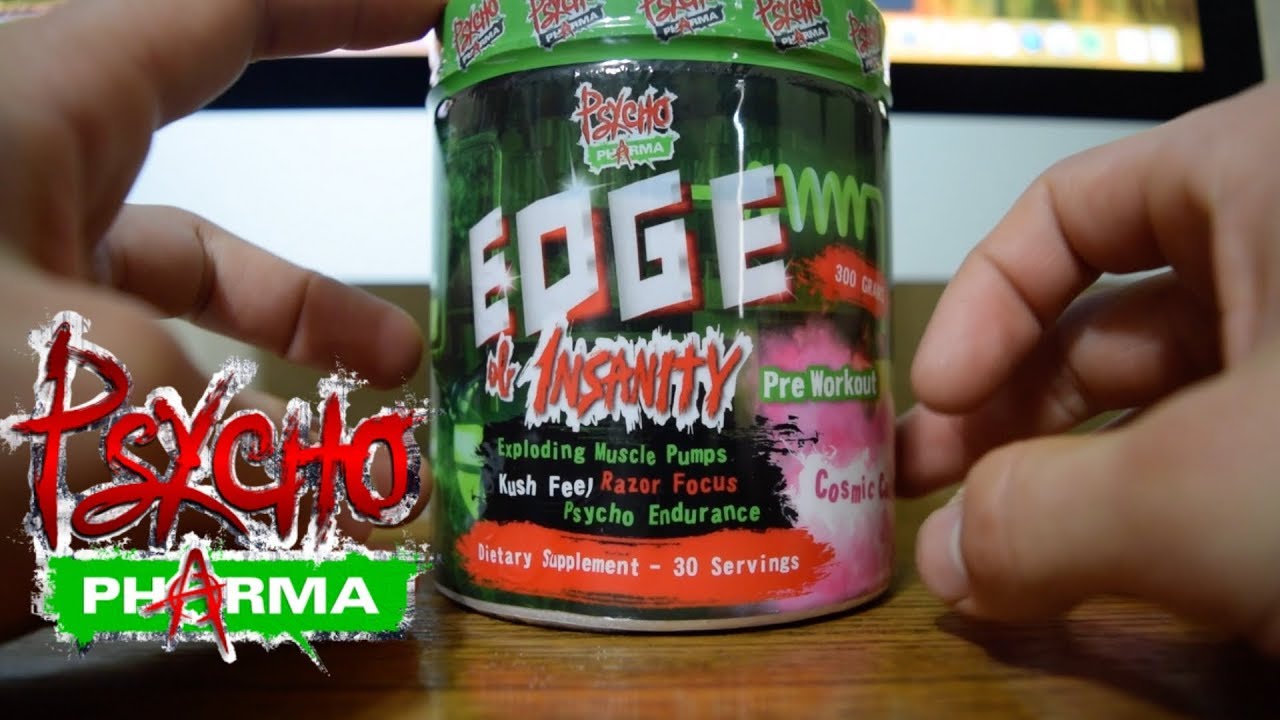 Psycho Pharma Edge of Insanity Pre Workout (Review no 4) YouTube