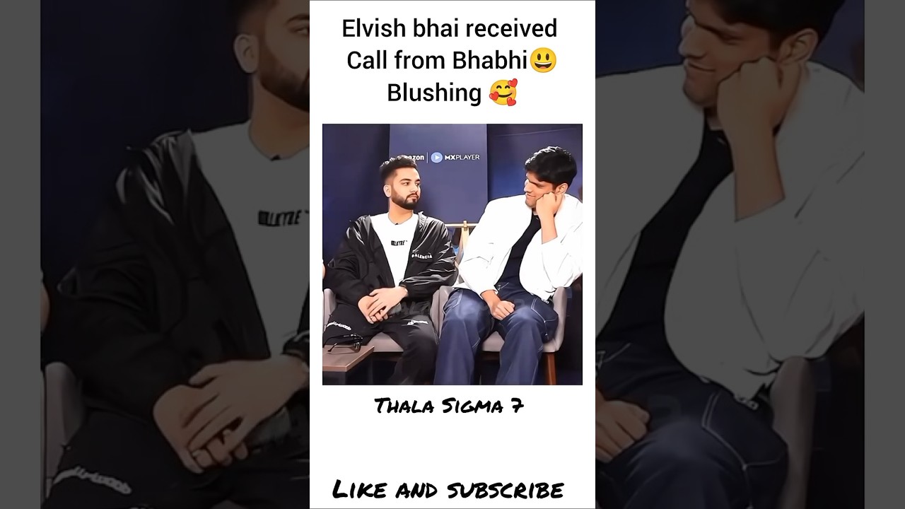 Elvish bhai blushing 🥰❤️ 