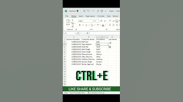 excel flash fill, shortcut key #exceltech #exceltips #smartphone #new #excel #smartexcel #tricks #ex