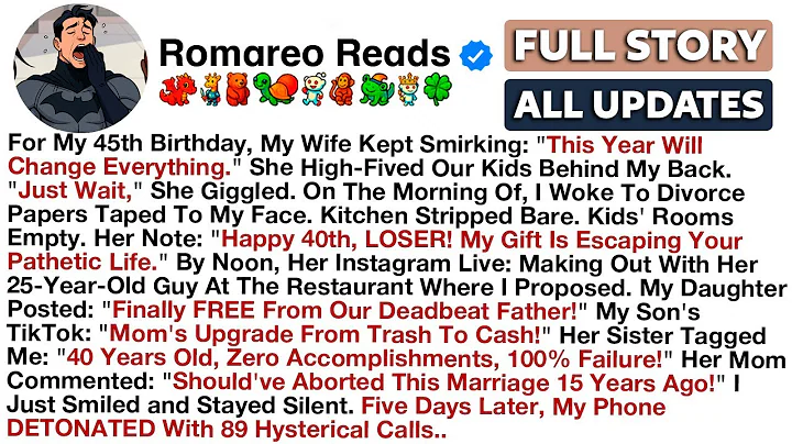 For My 45th Birthday, My Wife Kept Smirking: "This Year Will Change Everything." She High-Fived...