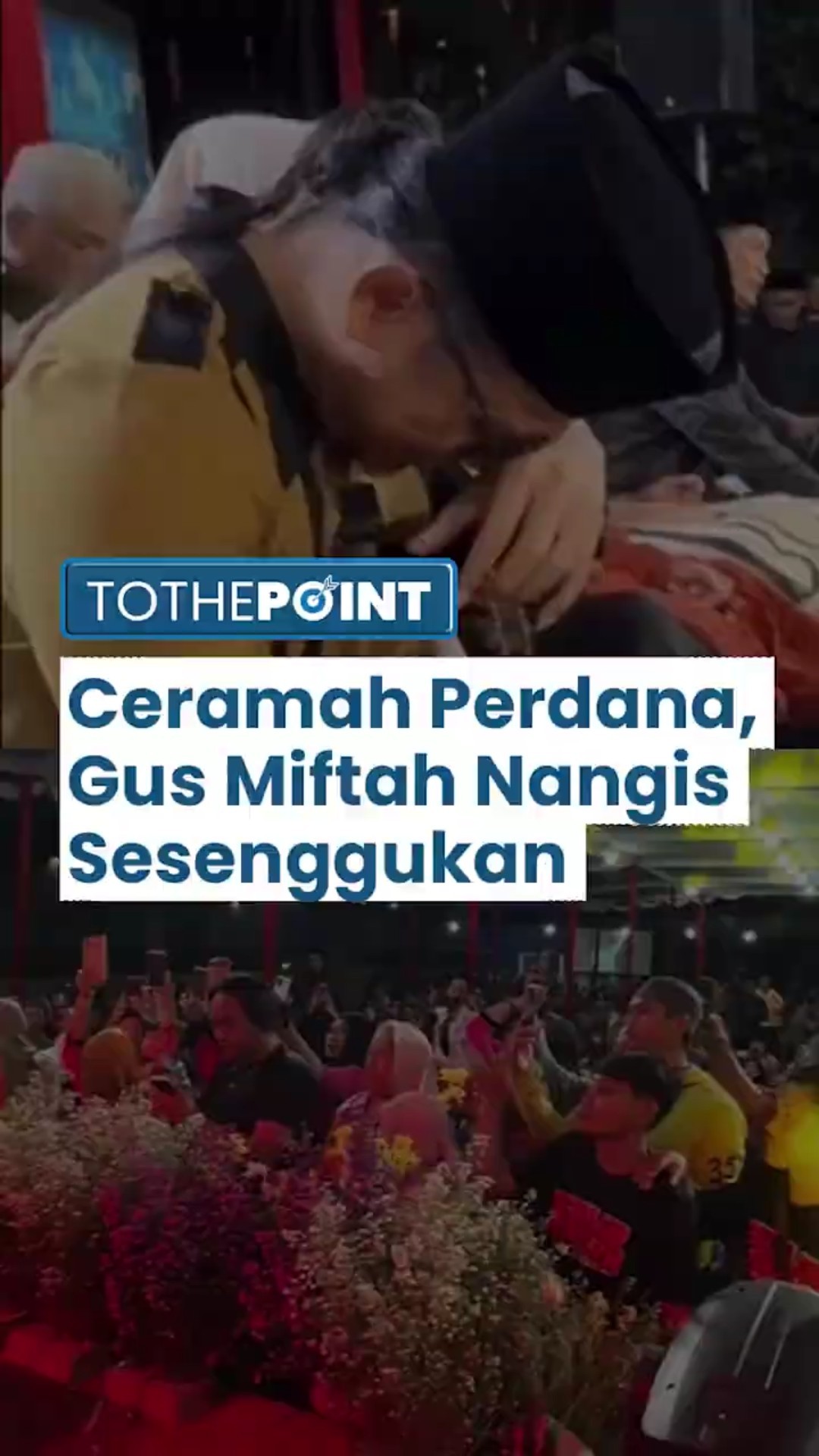Gus Miftah Nangis Sesenggukan Tampil Perdana di Pengajian usai Hina Penjual Es, Ditenangkan Istri