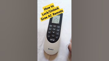 How to LOCK/UNLOCK Gree AC Remote