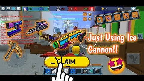 Only Using Ice Cannon!! 🤩😆 In Build And Shoot! - Garena Blockman Go