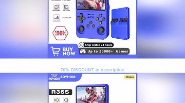 A must-have product! BOYHOM Open Source R36S Retro Handheld Game Console Linux System 3.5 Inch IPS