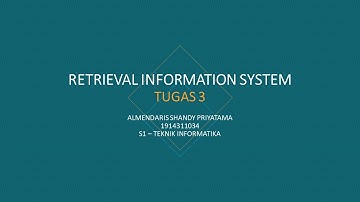 Tugas 3 - Retrieval Information System