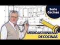 Todas las medidas mnimas para muebles de cocinas  modernas integrales  diseo de cocinas 2022