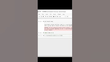 shorts from numpy tutorial from @Iknowpython