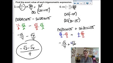 PreCalc 5.4 Sum and Difference Identities 2018