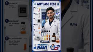 AMYLASE TEST #medicalstudent #dmlt #bmlt #labtechnician #viral #biochemistry