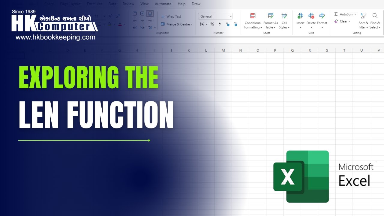How to Use Len Function in Excel - YouTube