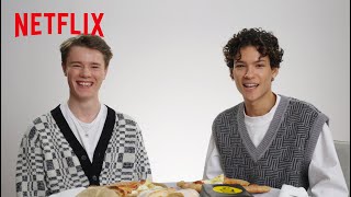 Young Royals' Omar Rudberg \& Edvin Ryding Eat NYC Foods For the First Time | Netflix