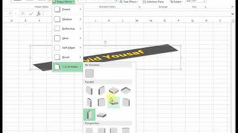 How To Use Word Art in MS Excel 2013 Tutorial p118 Urdu Hindi