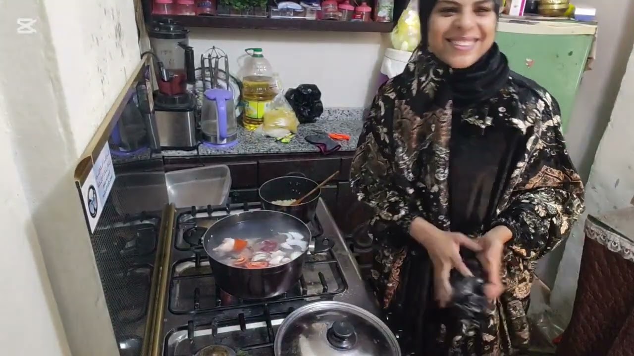 احلى باميه واحلى لحمه من عند ام ادم😋😋😋