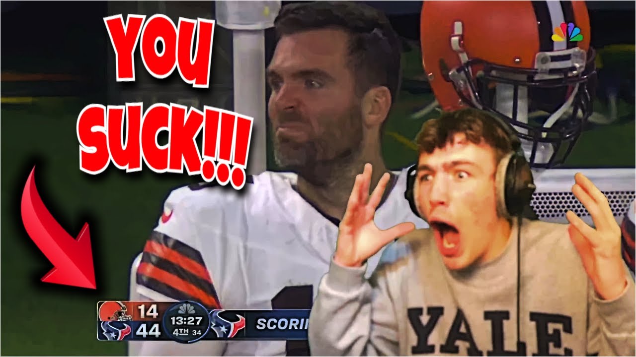 Depressed Browns Fan reacts to Cleveland Brown VS Houston Texans Game