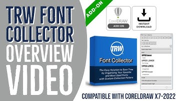 TRW Font Collector Add On Software Overview for CorelDRAW Graphics Suite