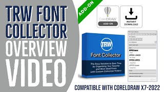 TRW Font Collector Add On Software Overview for CorelDRAW Graphics Suite screenshot 5